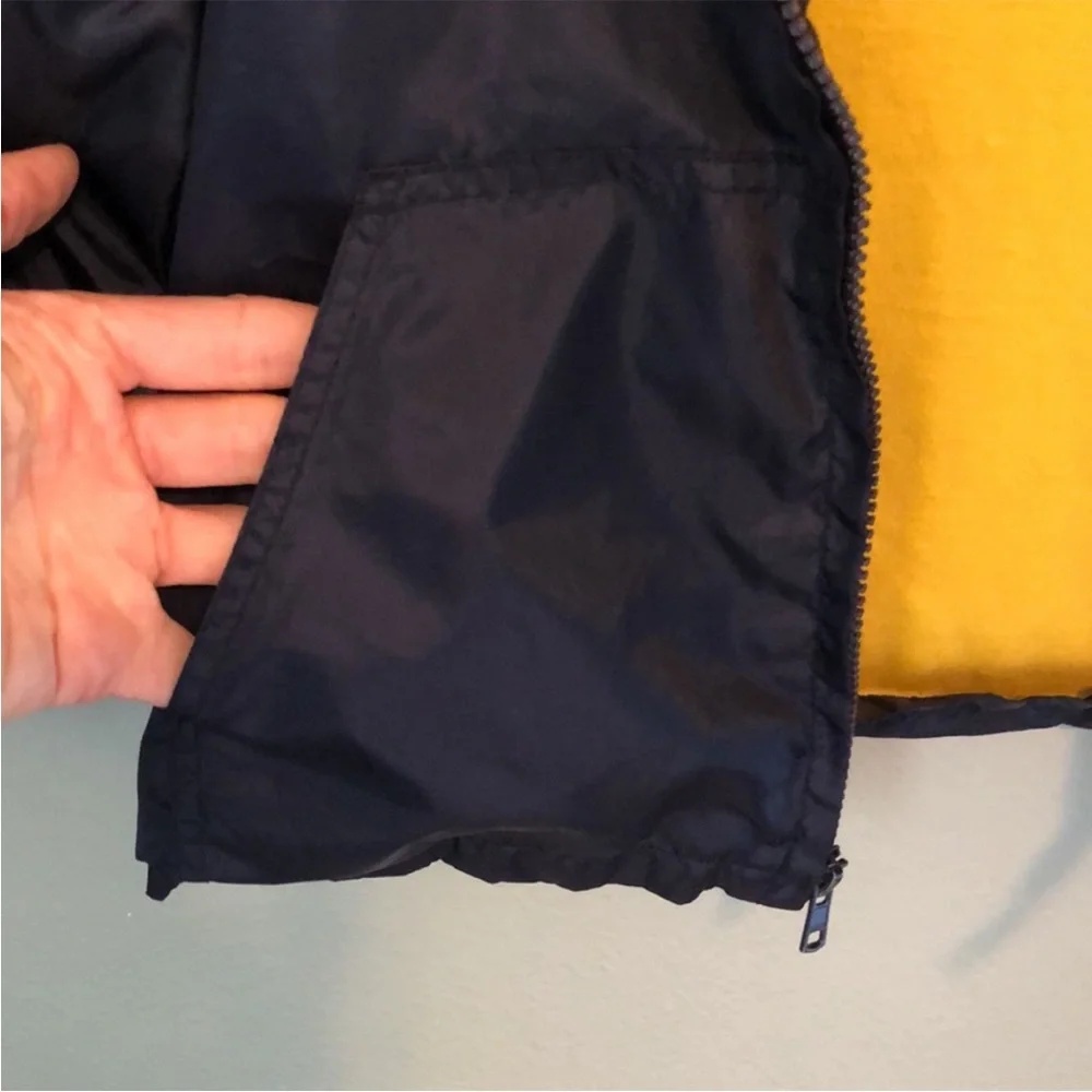 Gymboree Boys Navy Hooded Windbreaker Jacket Size Medium (7/8)